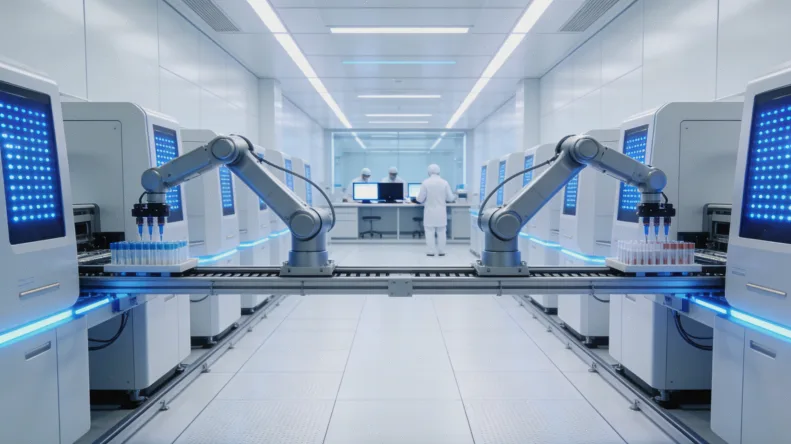 医生与患者共同查看基因检测报告