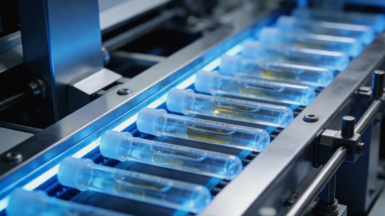 一位医生正在向患者家属解释基因检测报告