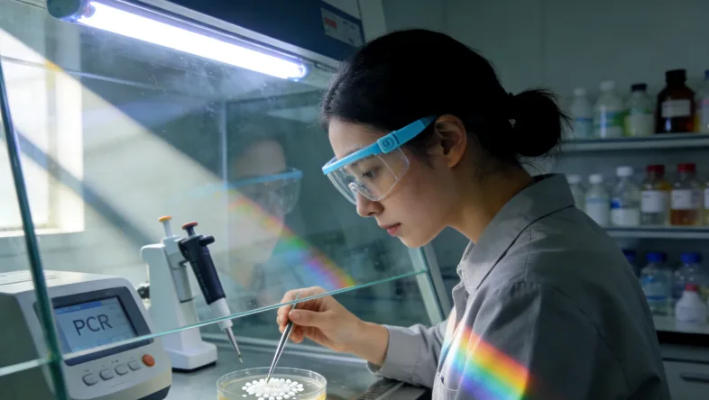 基因检测报告与靶向药盒并列的图片