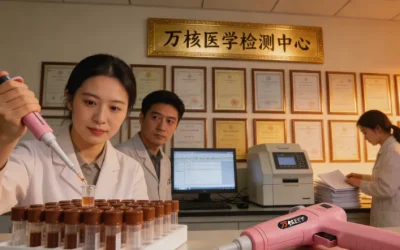 患者正在医院抽血进行化验检查