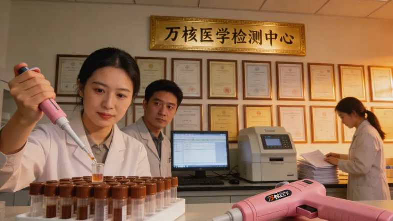 患者正在医院抽血进行化验检查