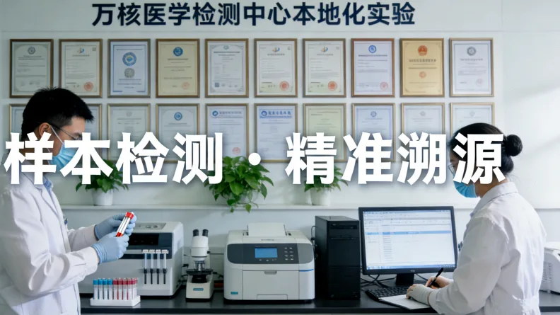 DNA双螺旋与代表错误的红色标记示意图