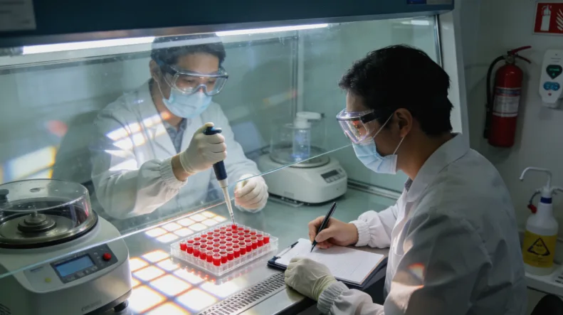 肠癌病理报告单局部特写，圈出dMMR/MSI-H相关条目