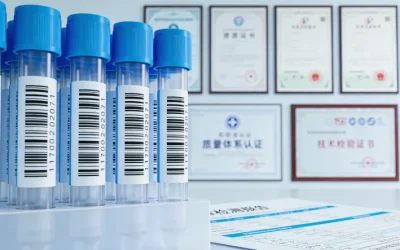 肠癌基因检测报告示意图，显示KRAS、BRAF、MSI等结果