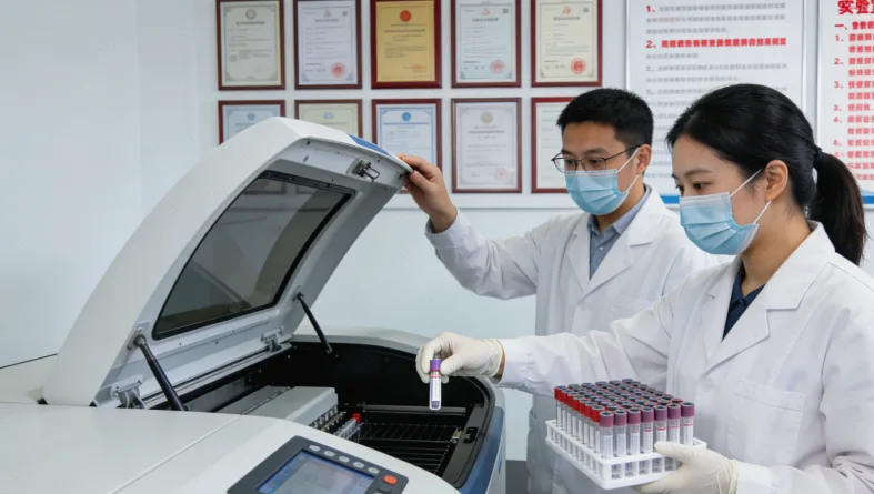 医生与患者家属围坐沟通的温馨场景