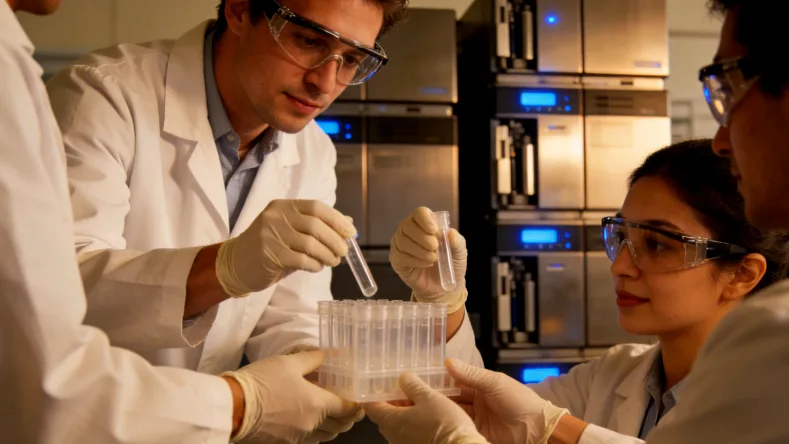 肿瘤组织活检穿刺操作场景图