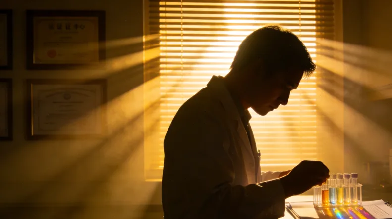 肠癌基因检测报告关键部分（如KRAS、MSI结果）的特写