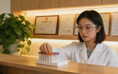 一个人对着一份基因检测报告皱眉挠头