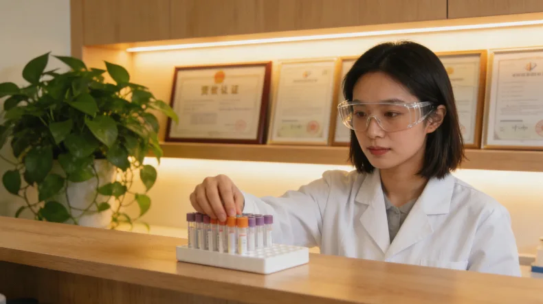 一个人对着一份基因检测报告皱眉挠头