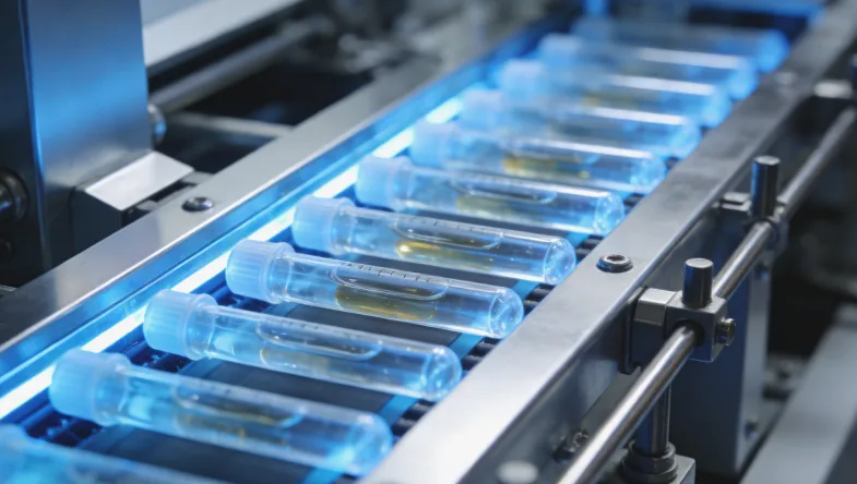 一位患者手持基因检测报告,与医生面对面沟通