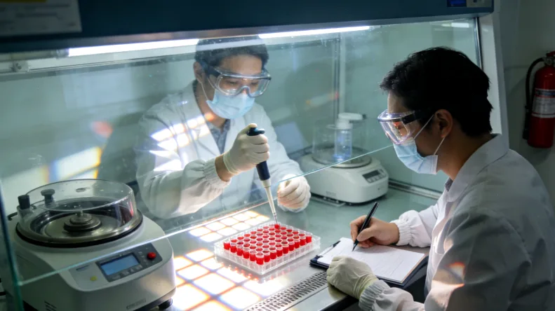 基因检测报告示意图,突出“可行动突变”标注