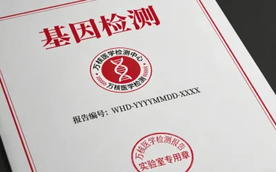 靶向药物基因检测报告与药瓶示意图