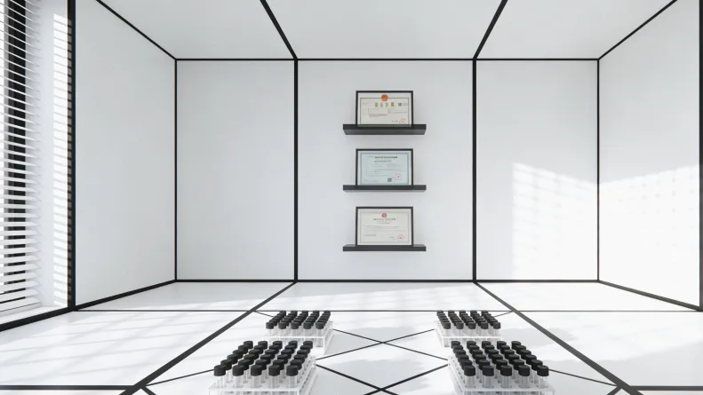 一个人对着一份布满数据和图表的基因检测报告皱眉