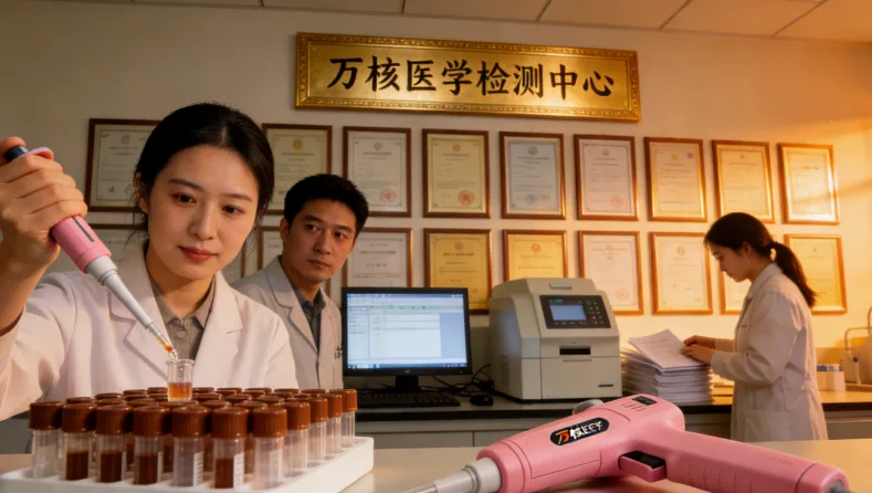 一个人困惑地看着基因检测报告