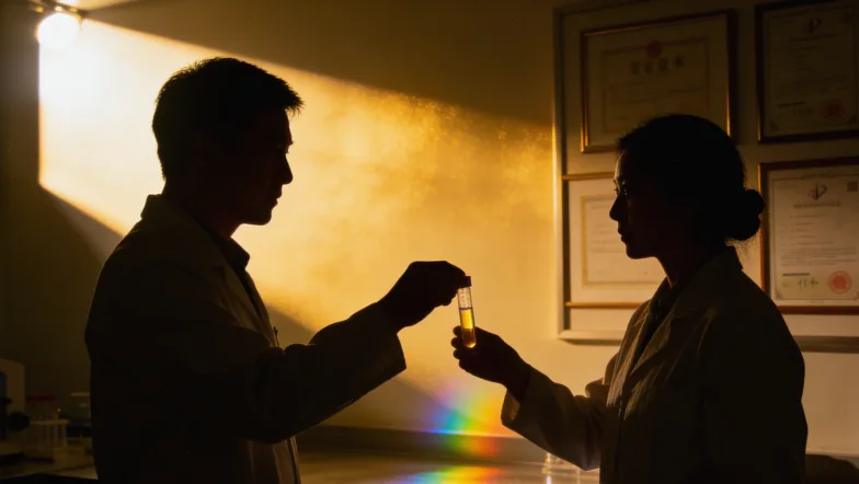 基因检测报告单局部特写,突出突变位点