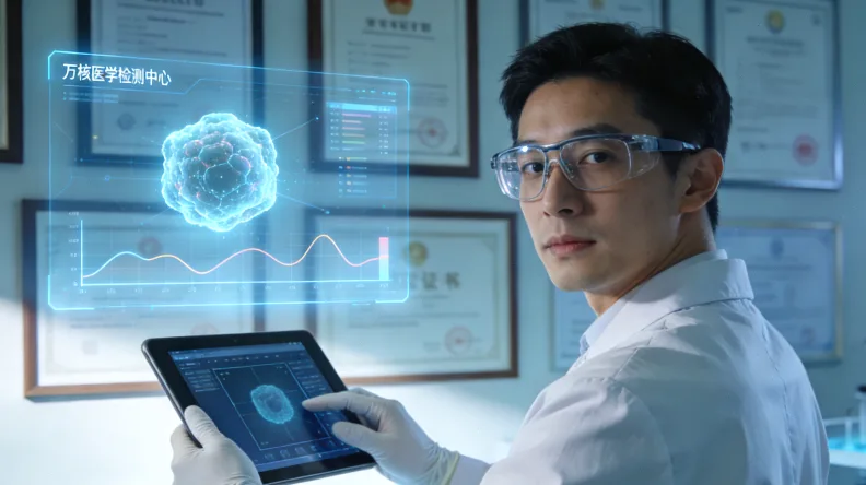 医生在门诊与患者沟通基因检测方案