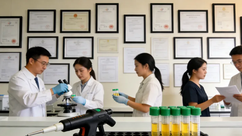 医院遗传咨询门诊场景，医生与咨询者在交谈