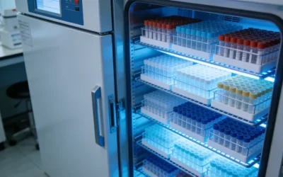 一位女士在电话咨询中，面前摊开基因检测报告