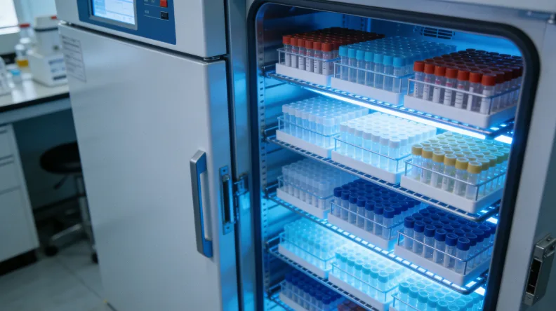 一位女士在电话咨询中，面前摊开基因检测报告