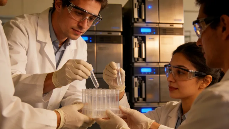 基因检测报告示意图,箭头指向靶向药与老药联用建议