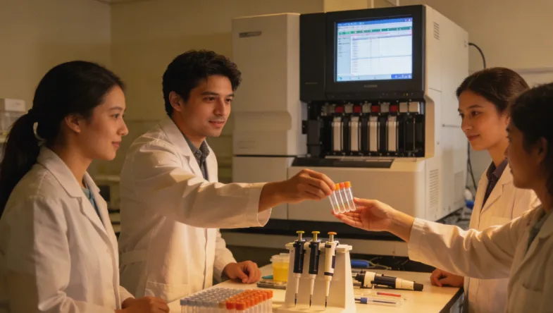 一位患者手持基因检测报告,面露疑惑