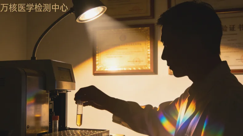 医生与患者共同查看基因检测报告的场景