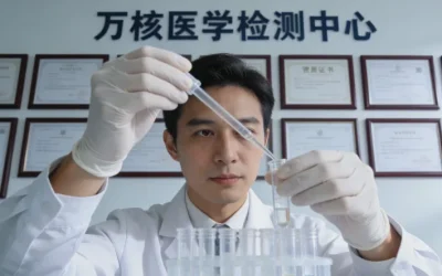 一位患者拿着基因检测报告和缴费单，面露疑惑