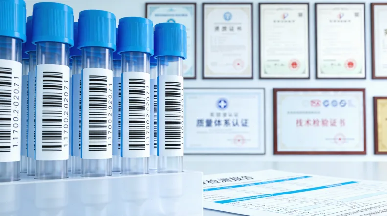 从组织切片到基因报告生成的流程示意图