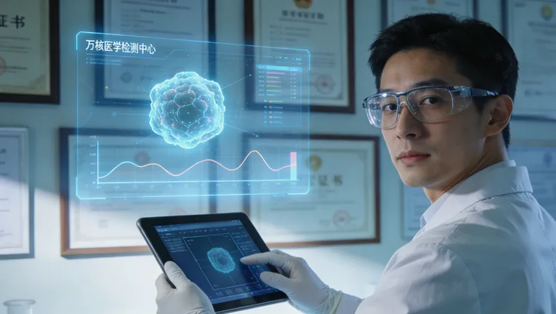 病理蜡块与切片在显微镜下的对比图