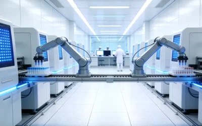 一位患者正在与医生共同查看基因检测报告