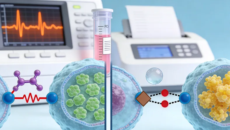 基因测序仪正在工作的特写镜头
