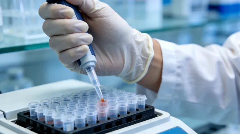 肺部健康结构与间质性肺炎对比示意图