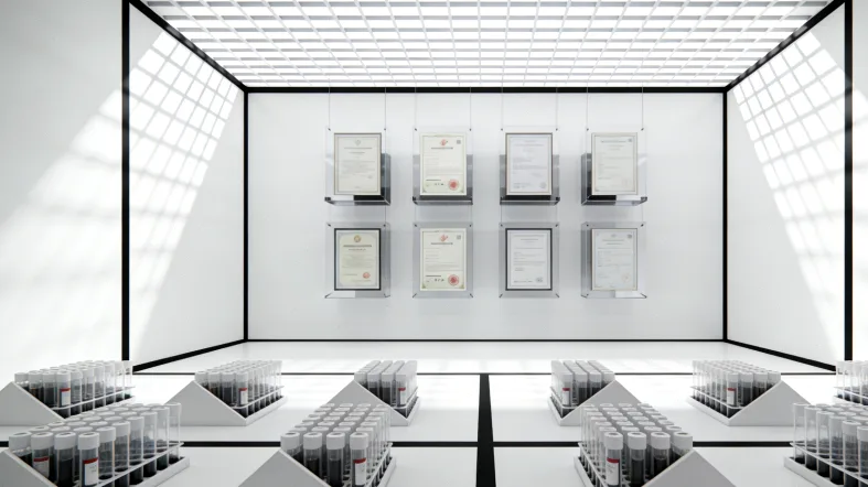 基因检测报告样本示意图，突出EGFR/ALK等关键词