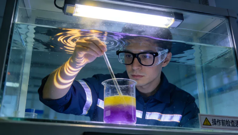 DNA双螺旋与药物分子互动的示意图