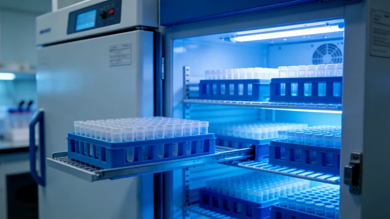 医生与患者家属讨论基因检测报告