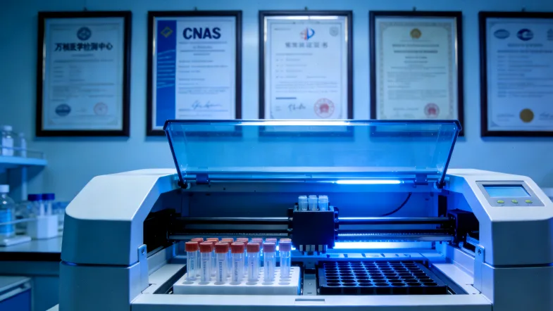 CT引导下肺穿刺活检示意图