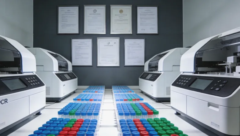 “米粒大小”组织与标准样本对比图