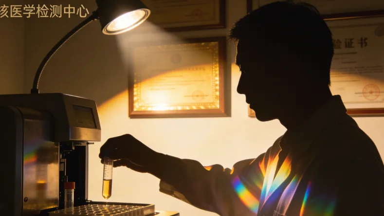 基因检测报告示意图，突出EGFR/ALK等靶点