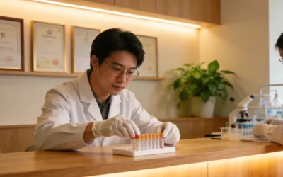 医生与高龄患者及家属沟通病情