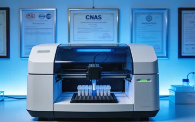 一位患者正在查看基因检测报告的特写