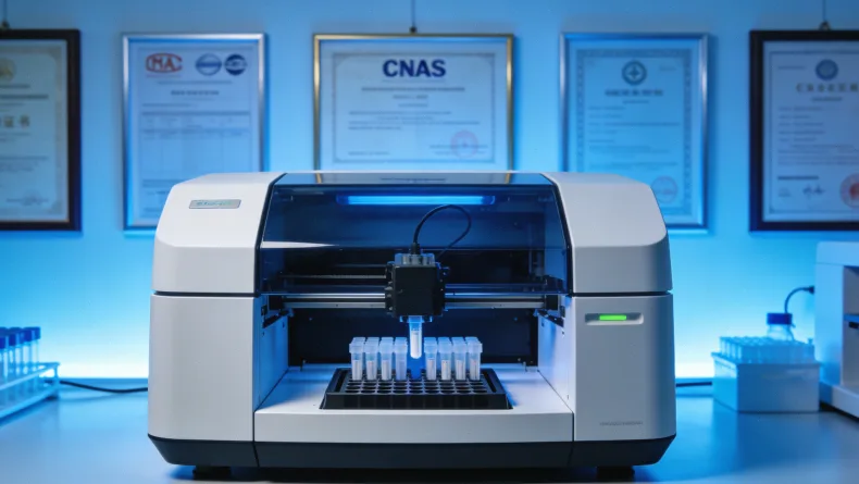 一位患者正在查看基因检测报告的特写