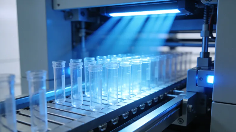 医生与患者共同查看基因检测报告示意图