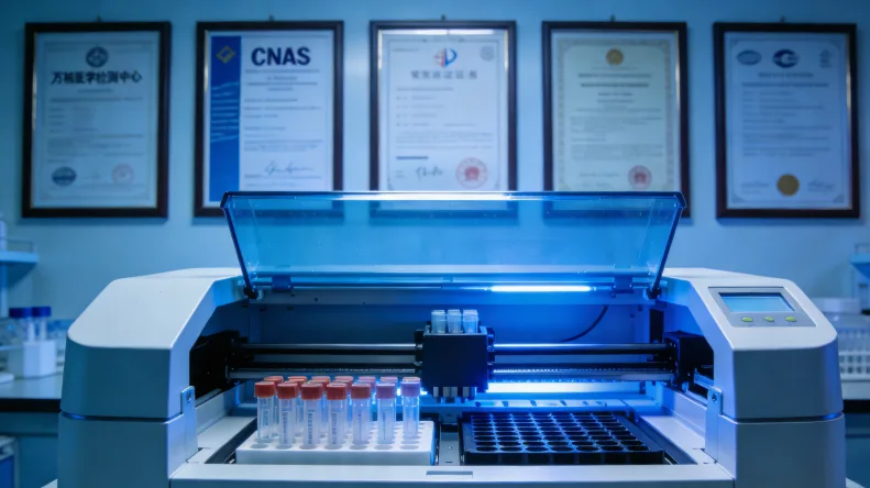 患者与医生共同查看基因检测报告