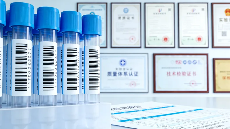 医生正在向患者解释基因检测报告