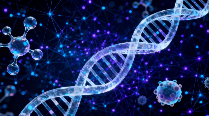 医生与患者共同查看基因检测报告单