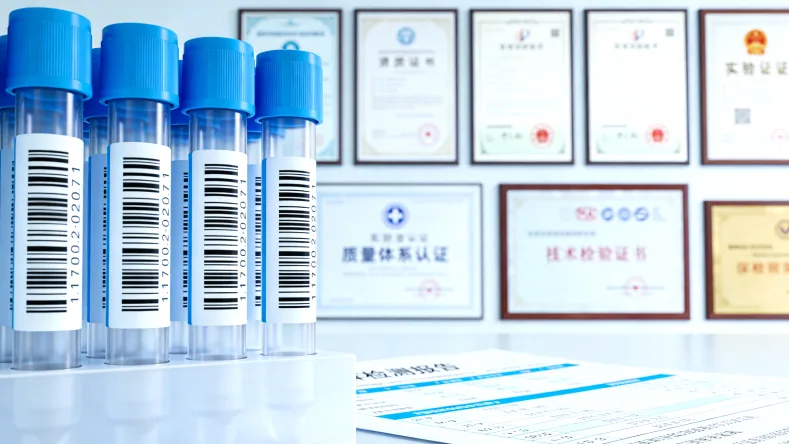 医生与患者共同查看检测报告并讨论的场景