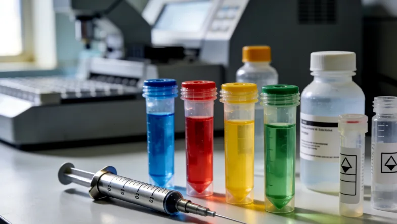 医生为患者进行手臂皮肤点刺试验