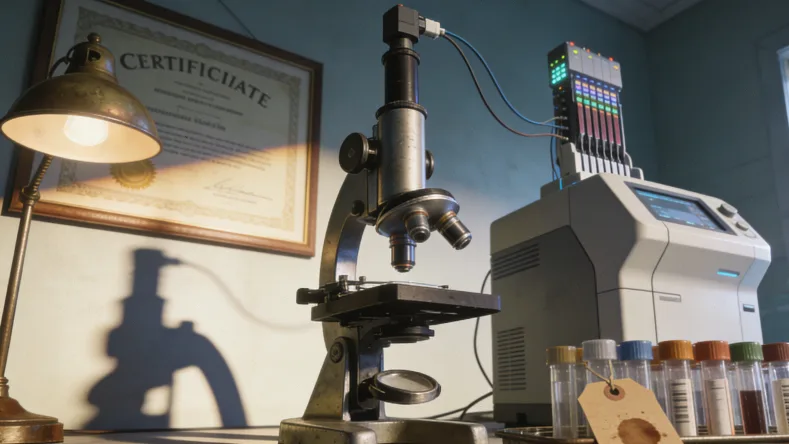 基因双螺旋图谱与过敏原分子(如花生蛋白)对比示意图