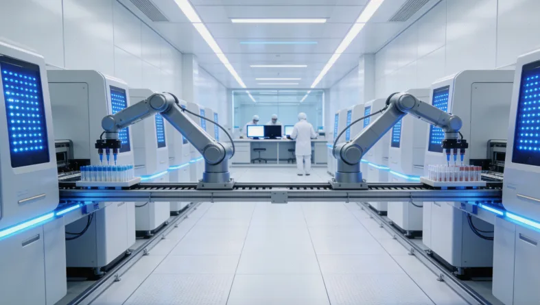 一位女性在花草丛中打喷嚏,表情痛苦