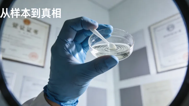 一份长长的、令人困惑的食物检测报告单特写